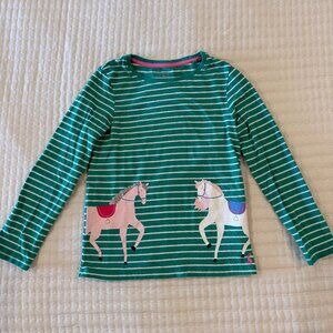 Joules Long Sleeve Tee Shirt with horse design